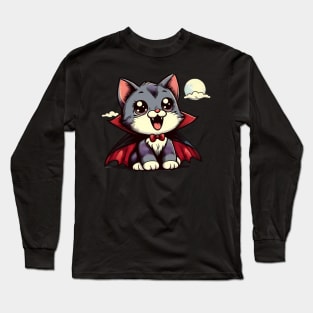 Vampire cat Long Sleeve T-Shirt